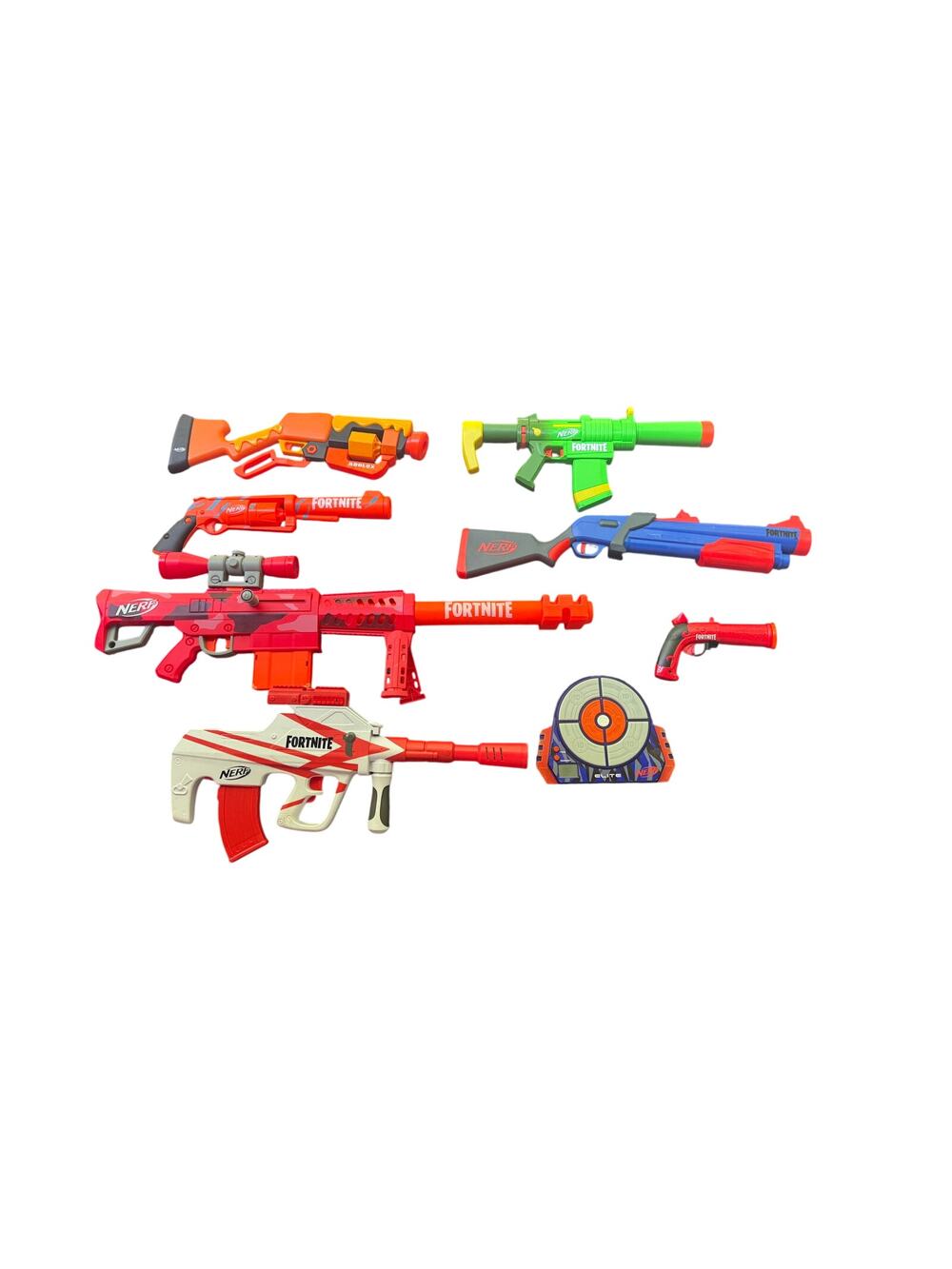 NERF Dart Blaster Toy Lot of 8 Fornite Roblox Target TESTED Working